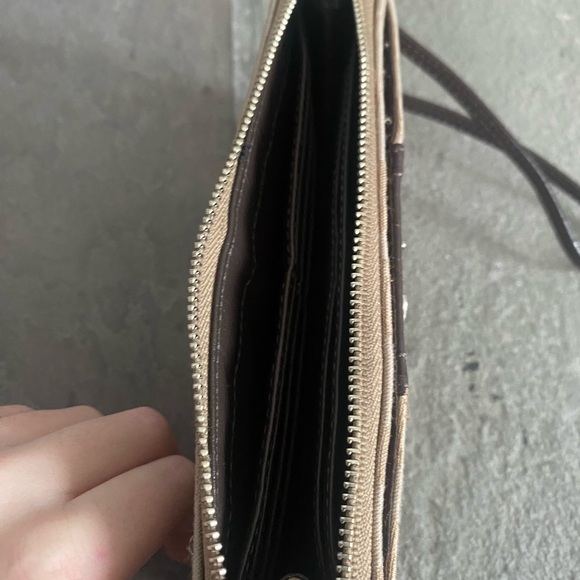 Coach Brown Vintage Signature Monogram Wristlet - Picture 5 of 12